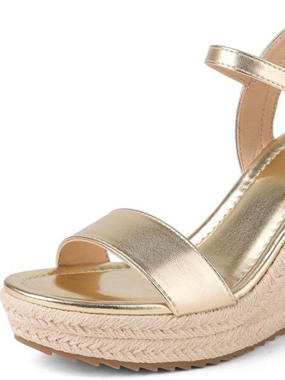 Women's Espadrille Wedge Sandals: Ankle Strap Platform Open Toe Wedges - Stylish